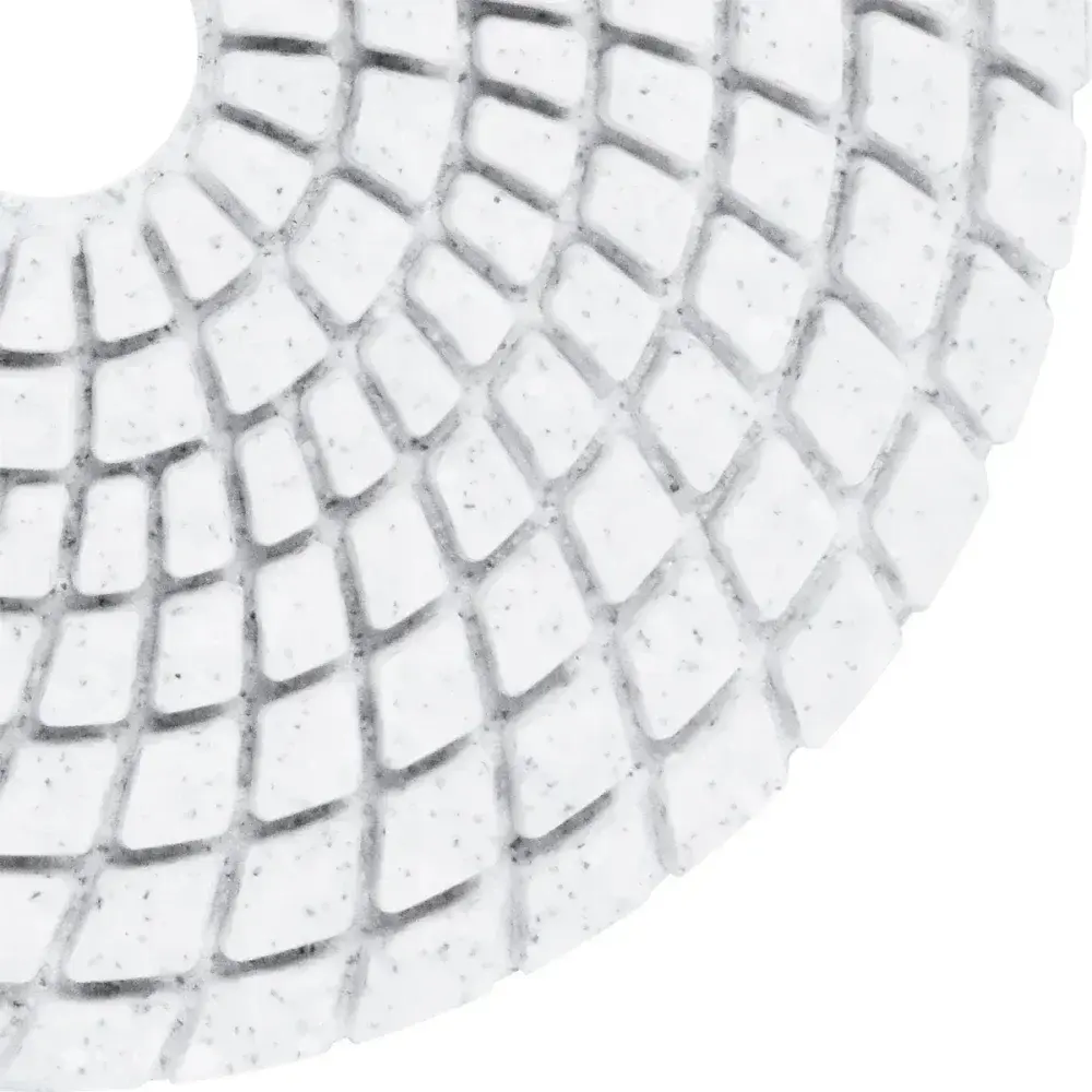 Disco de lixa diamantada com velcro 4 G3000 branco Worker — fotografia 6