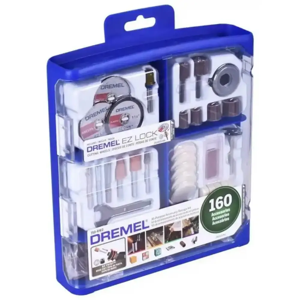 Kit de acessórios 160 peças para uso geral 710-RW2 Dremel — fotografia 2