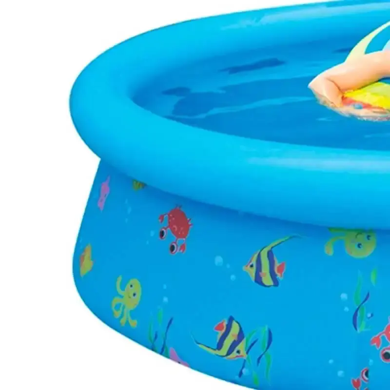 Piscina inflável infantil estampada 500 litros 150 x 38 CM 50033 BEL + bomba — fotografia 3