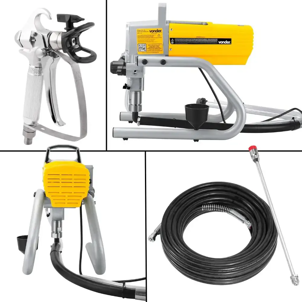 Máquina de pintura airless 1,2 HP MPA 120 Vonder com conjunto pintura 5 peças NOVE54 220 V — fotografia 4