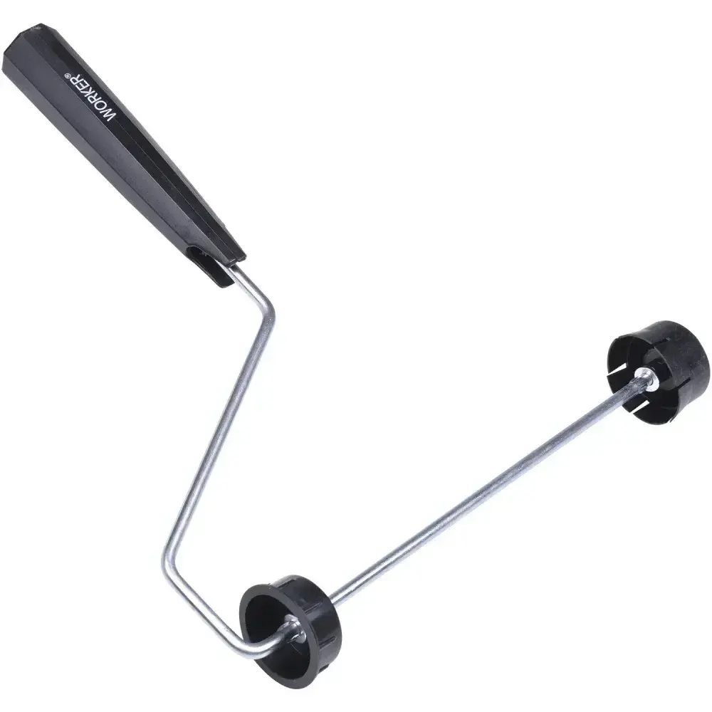 Garfo suporte preto sem gaiola para rolo de pintura 23CM Worker — fotografia 3