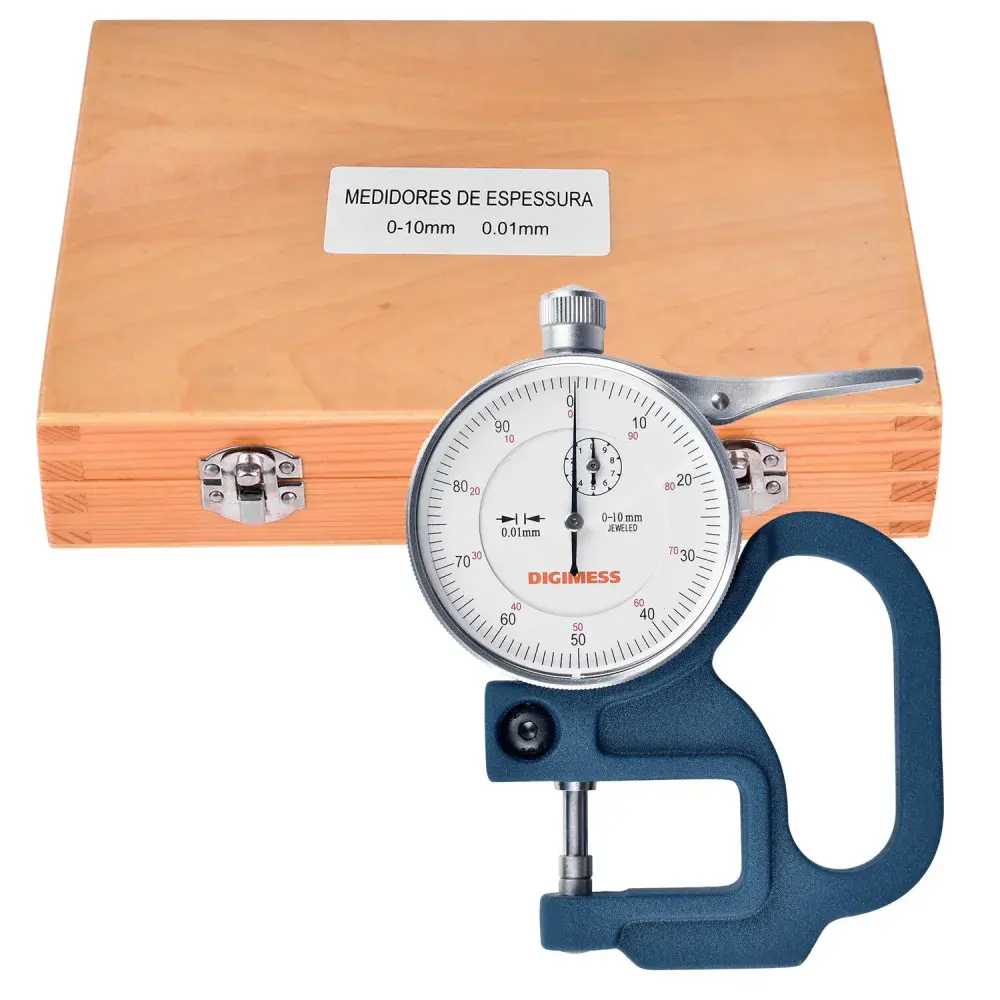 Medidor de espessura 0 a 10MM 0,01MM 130125 Digimess — fotografia de referência
