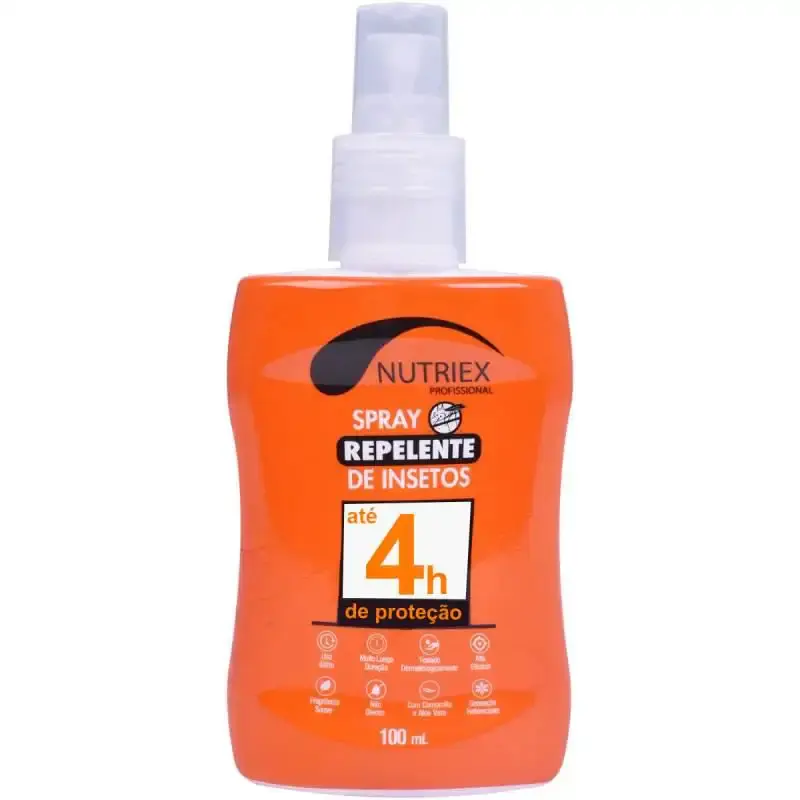 Repelente de insetos spray 100 ML profissional até 4 horas de proteção Nutriex — fotografia de referência
