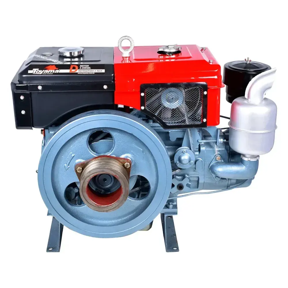 Motor a diesel refrigerado a água 16,5HP TDW18DR2 Toyama — fotografia 10