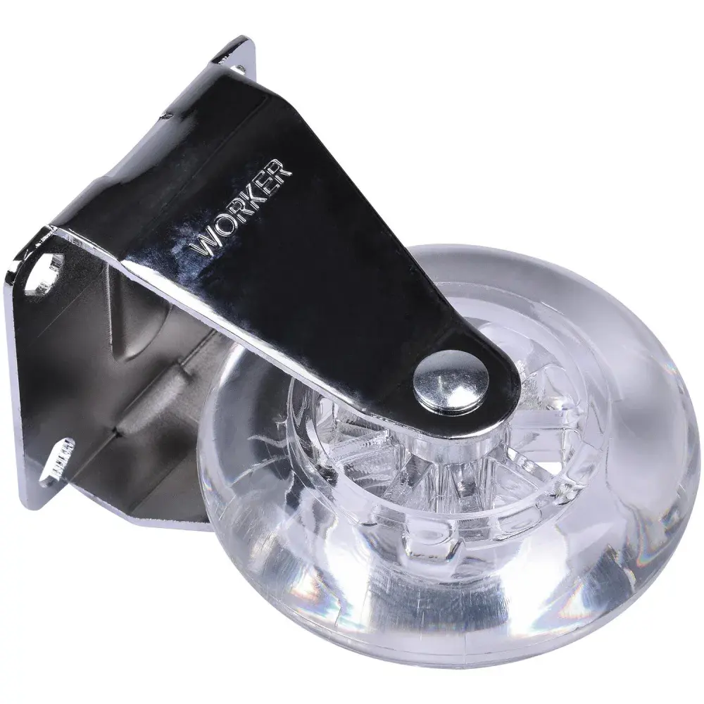 Rodizio de gel 75MM fixo cristal Worker — fotografia 3