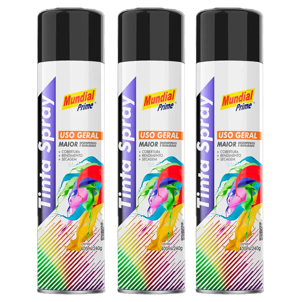 Tinta Spray Agricola Sub Grey 400 ml 03 Uni Mundial Prime — fotografia de referência