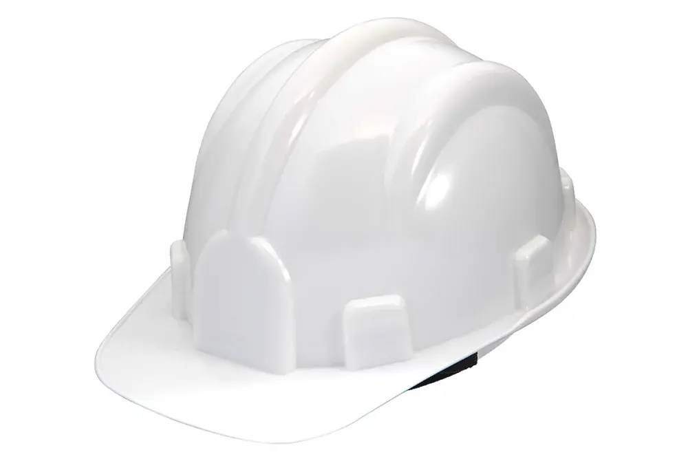 Capacete construção com carneira branco delta plus Deltaplus — fotografia de referência