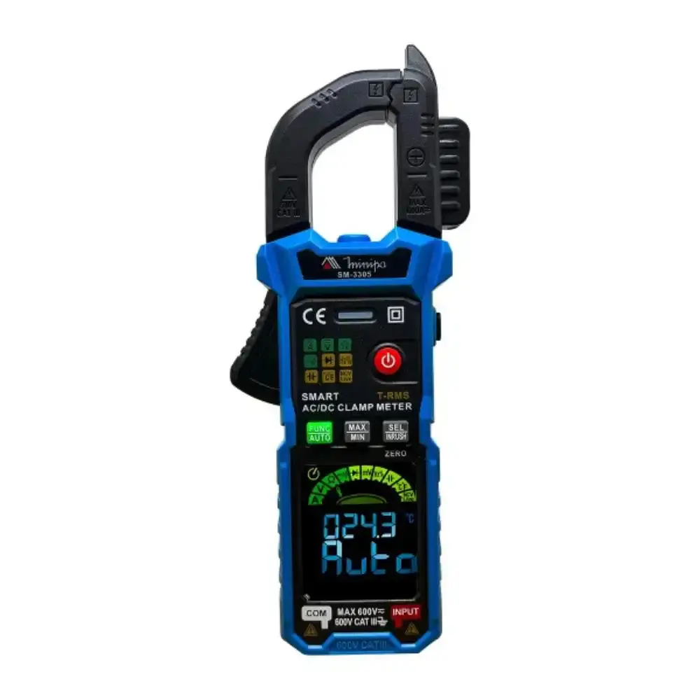 Alicate amperímetro digital true RMS 600V SM-3305 Minipa