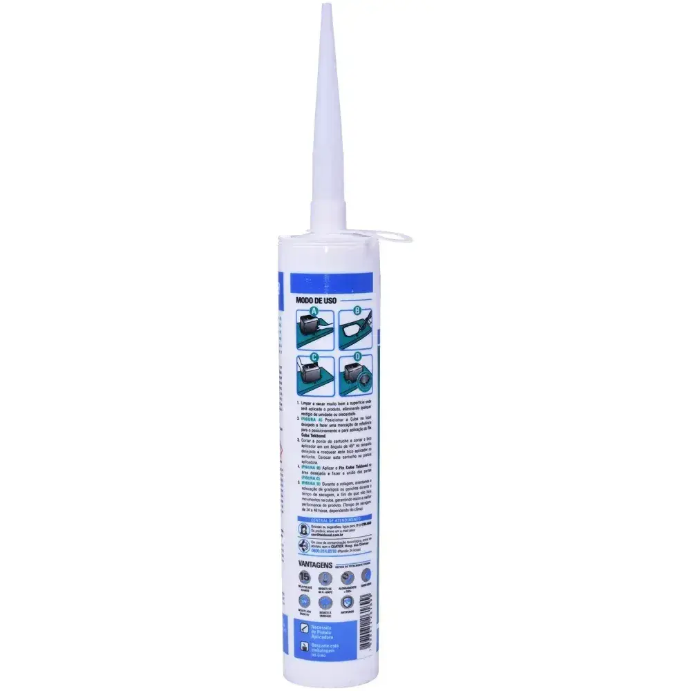 Adesivo para cuba fix 380G Tekbond — fotografia 7