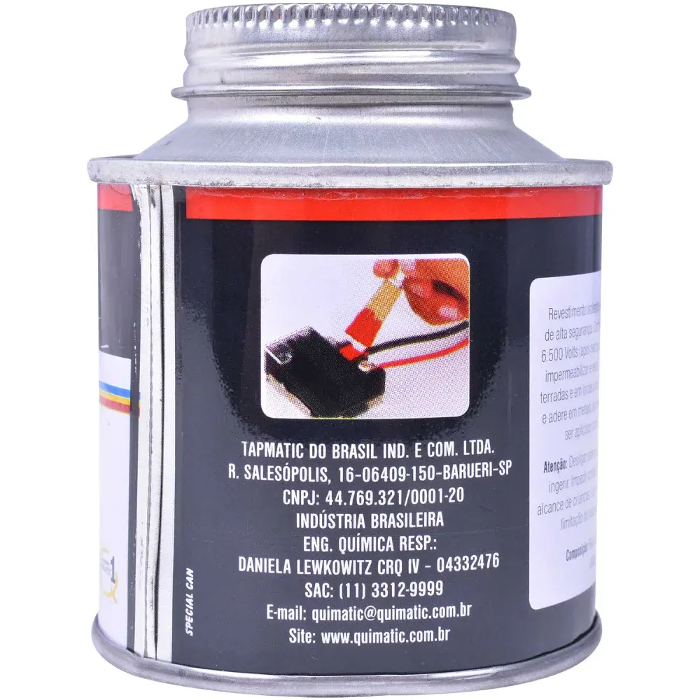 Fita isolante líquida - incolor - 200 ml - quimatic tapmatic — fotografia 4