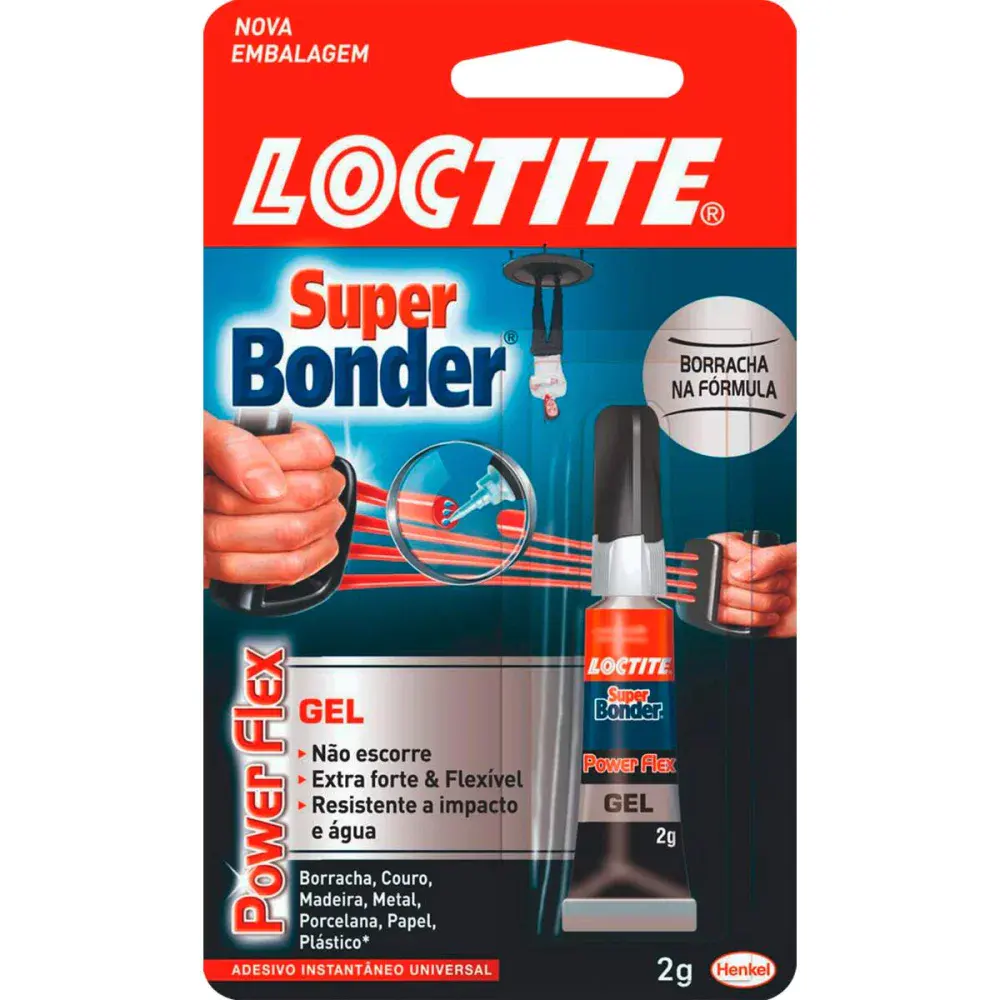 Super bonder 2078040 2G flex gel loctite Henkel — fotografia de referência