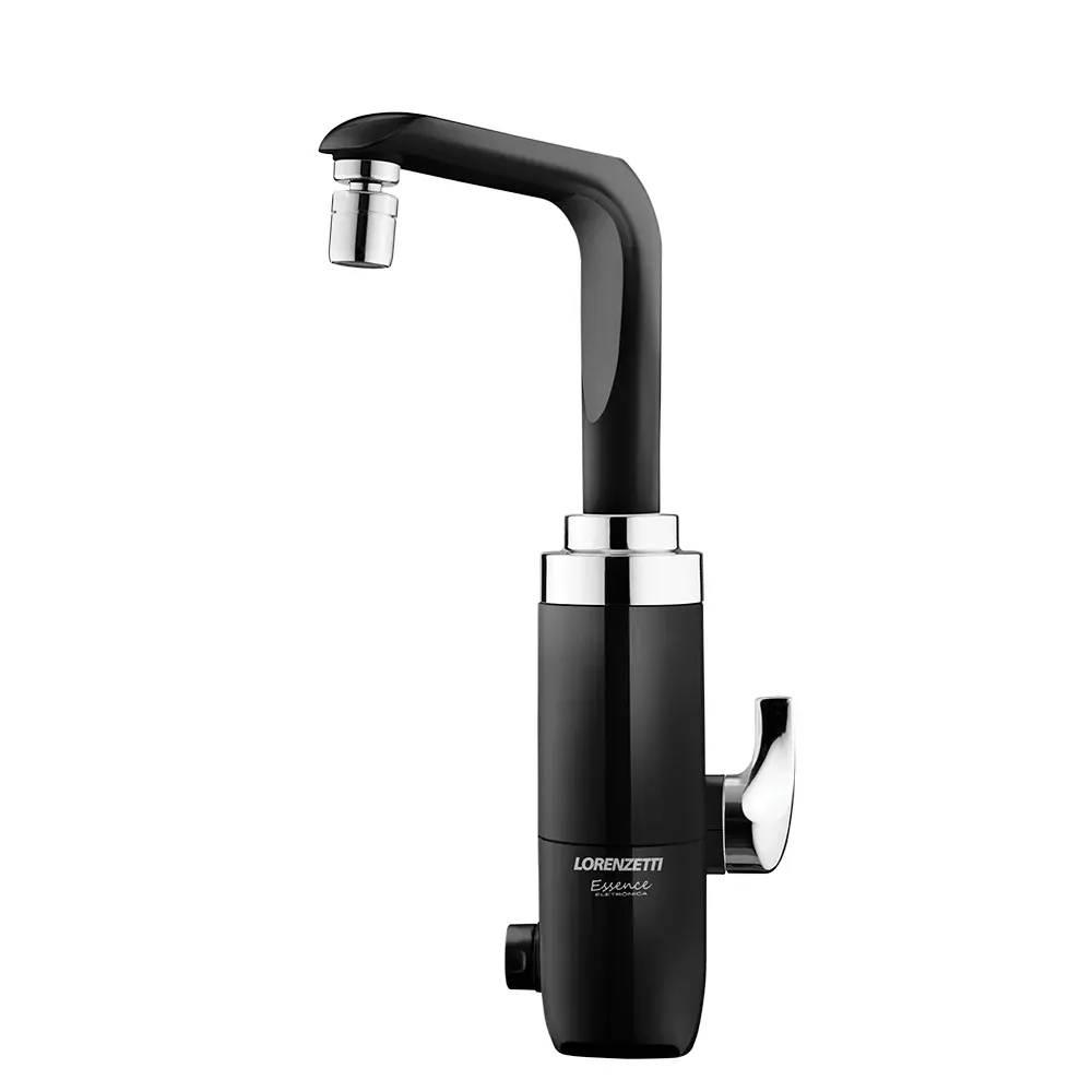 Torneira elétrica essence preta para mesa 127V 4600W lorenzetti Lorenzetti Duchas