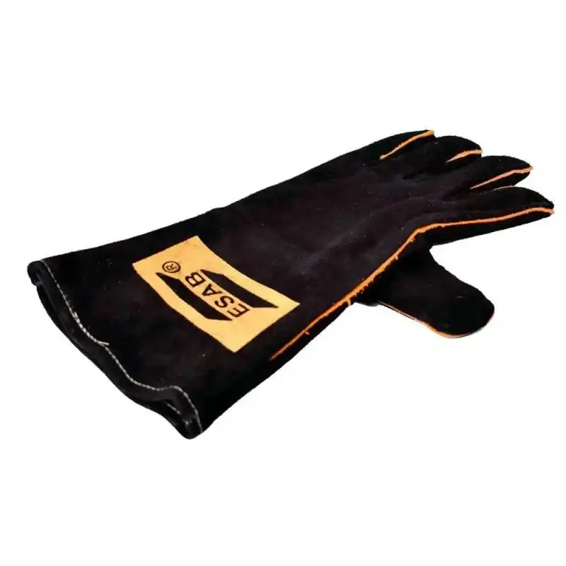 Luva térmica para soldador em raspa heavy duty black Esab — fotografia 3