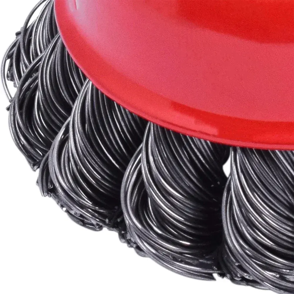 Escova copo em aço carbono rosca M14 2.1/2 63,50MM Worker — fotografia 6