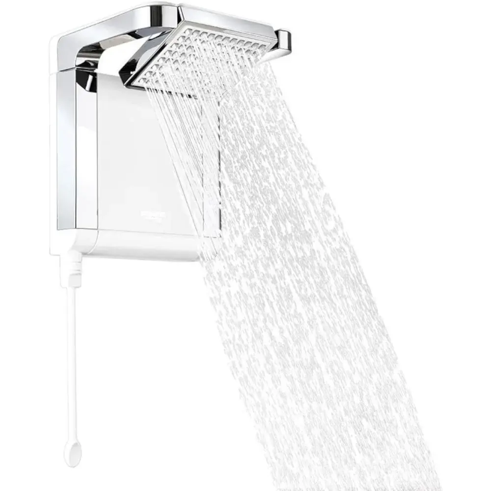 Chuveiro acqua star ultra branco cromado 7800W 220V lorenzetti Lorenzetti Duchas — fotografia 3