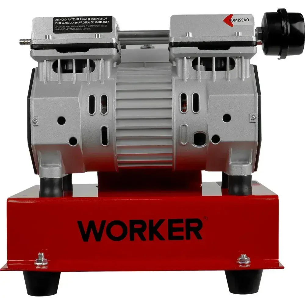 Compressor de ar direto 1/4 5PCM 8BAR 750W 220V Worker — fotografia 6
