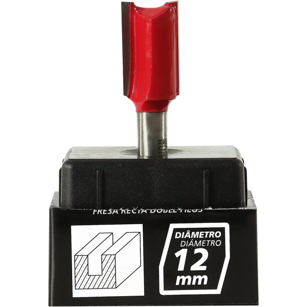 Fresa reta dupla paralela para madeira 12MM Worker — fotografia 6