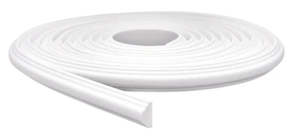 Boiserie de eva autocolante rm 61 23CM x 5M branco meu rodapé — fotografia 6