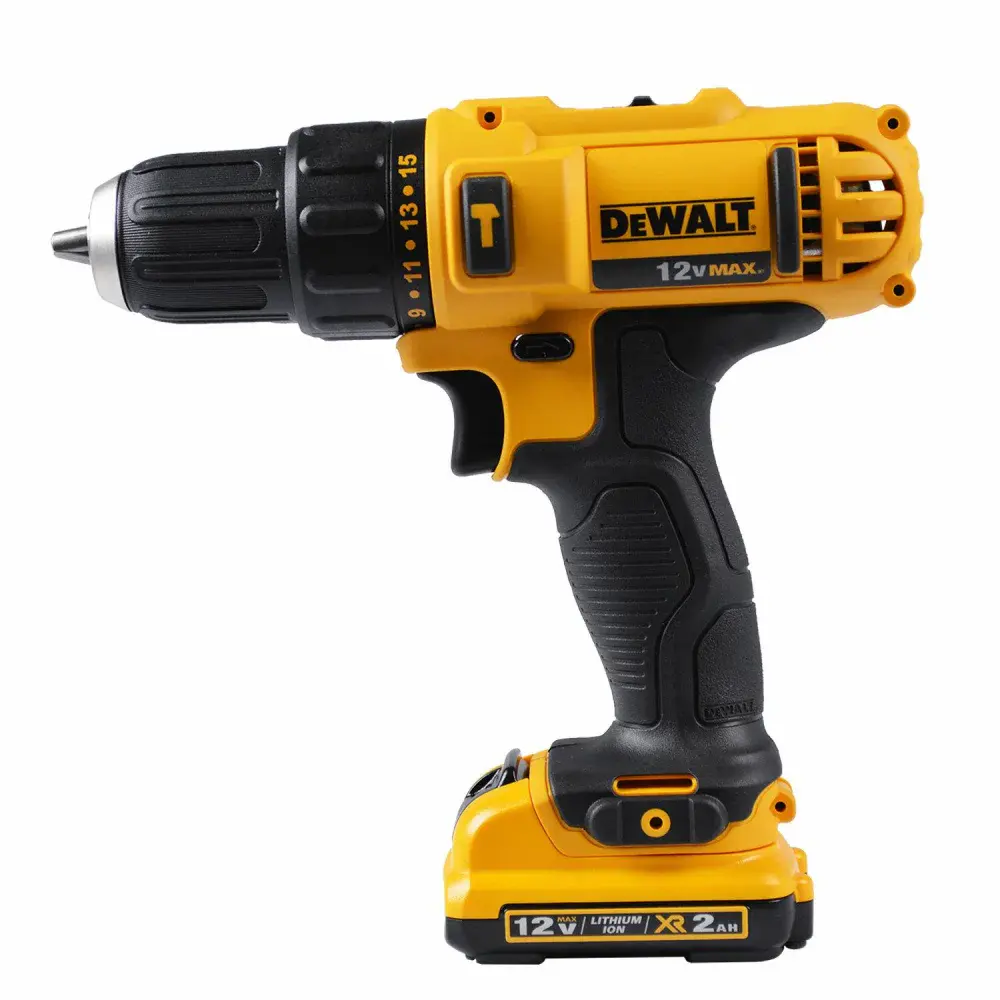 Parafusadeira furadeira impacto bateria 3/8” 12V bivolt Dewalt — fotografia 2