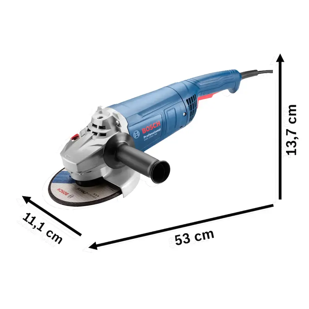Esmerilhadeira angular 7 POL 2200W 18F1 GWS 2200-180 vulcano Bosch 110 V — fotografia 4