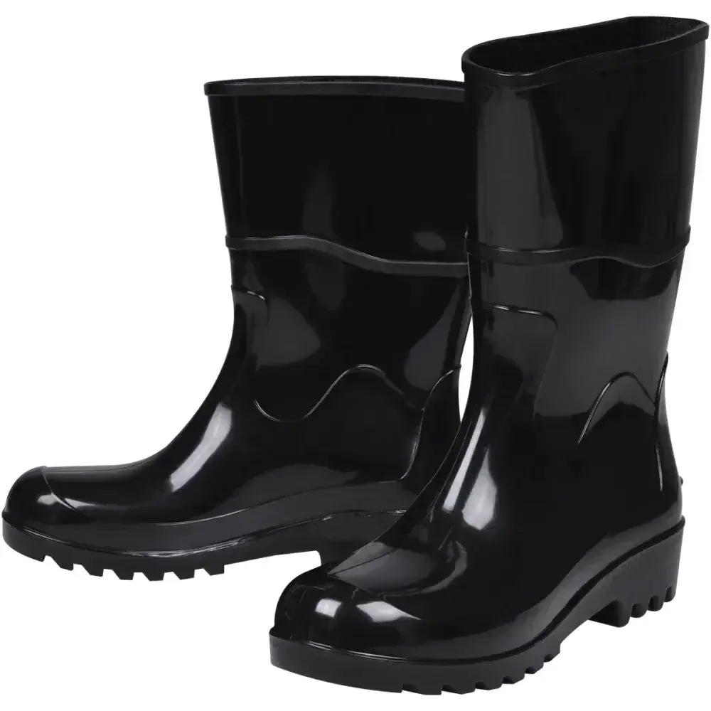 Bota pvc preta cano médio com forro N°40 Worker — fotografia 4