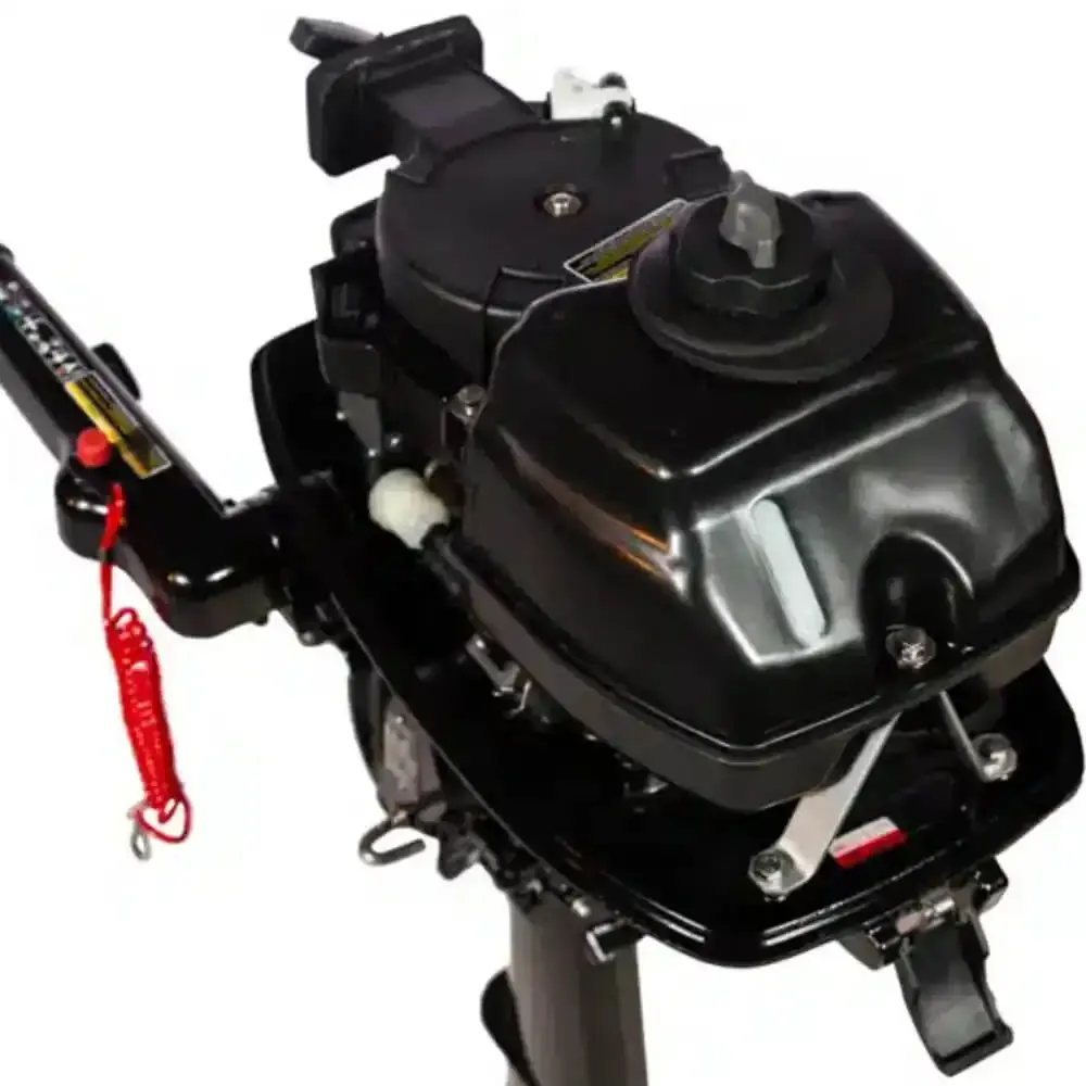 Motor de Popa Gasolina 5,8 HP com Rabeta Curta 381 mm 2 Tempos Modelo TM5.8TS TOYAMA — fotografia 2