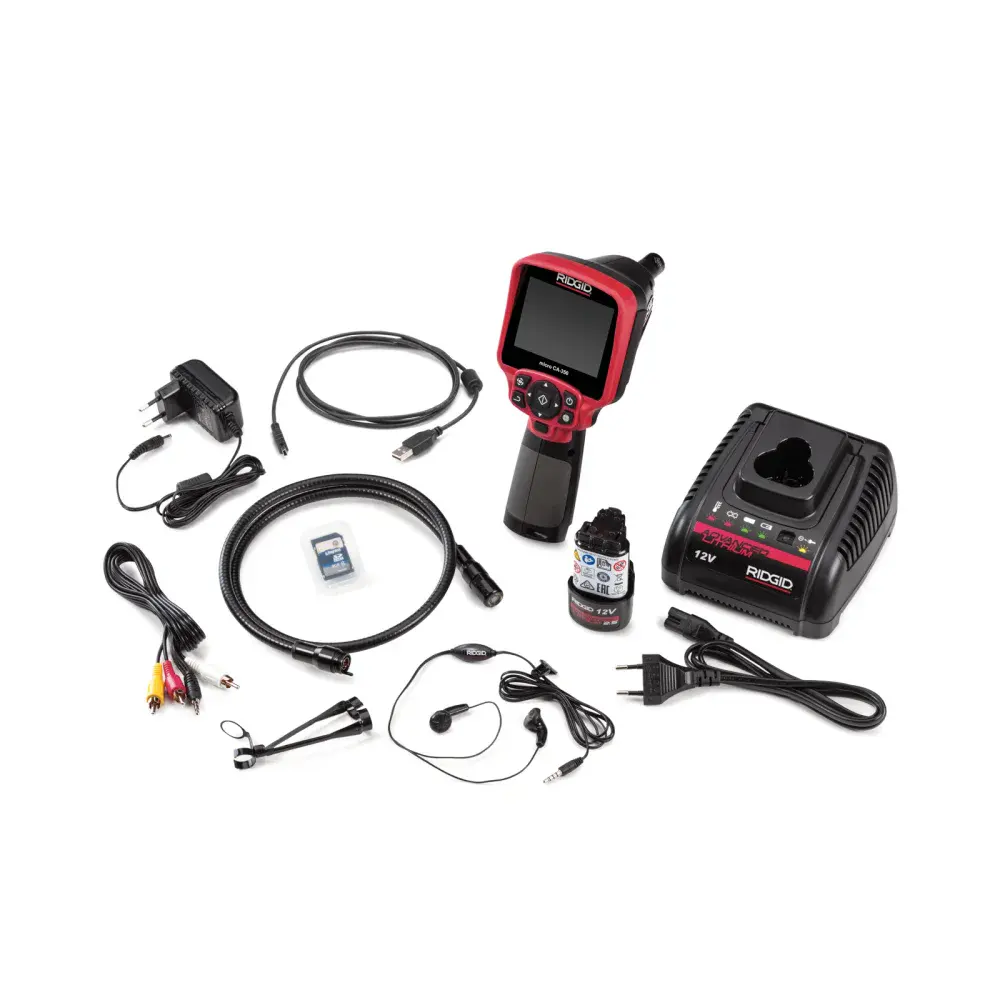 Câmera de inspeção lcd 17MM x 1M micro CA-350 Ridgid — fotografia de referência