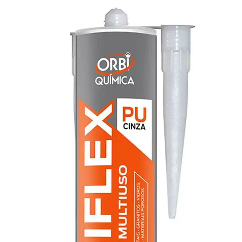 Adesivo silicone PU selante orbiflex cinza para vedação 230 ML 380 GR Orbi química — fotografia 2