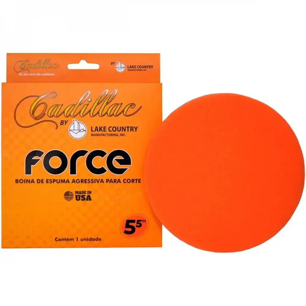 Boina para polimento force 5,5 laranja Cadillac — fotografia 2