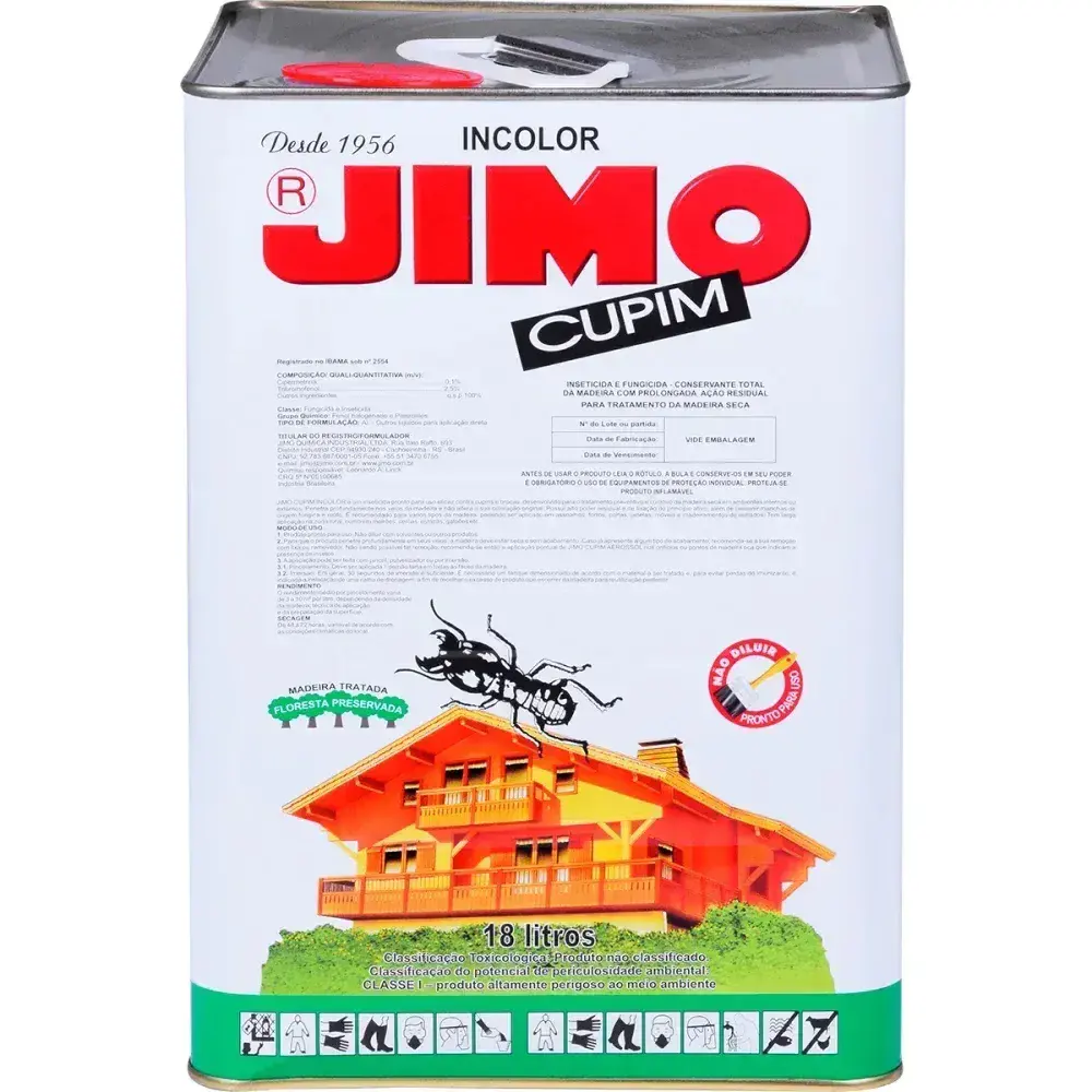 Inseticida jimo cupim incolor 18L - base solvente - jimo quimica — fotografia 5