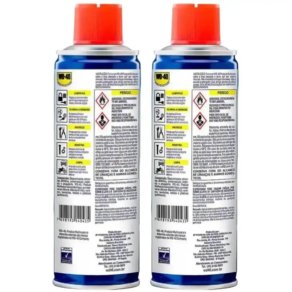 Desengripante spray 300ML industrial com 2 unidades Wd-40 — fotografia 2