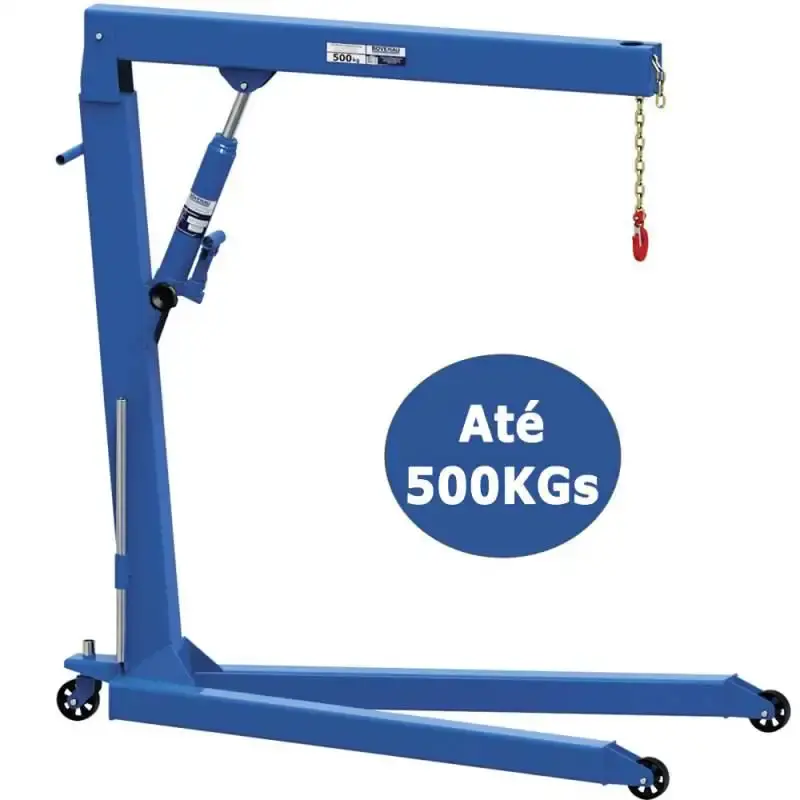 Guincho hidráulico 0.5 TON com rodas de nylon G502E Bovenau
