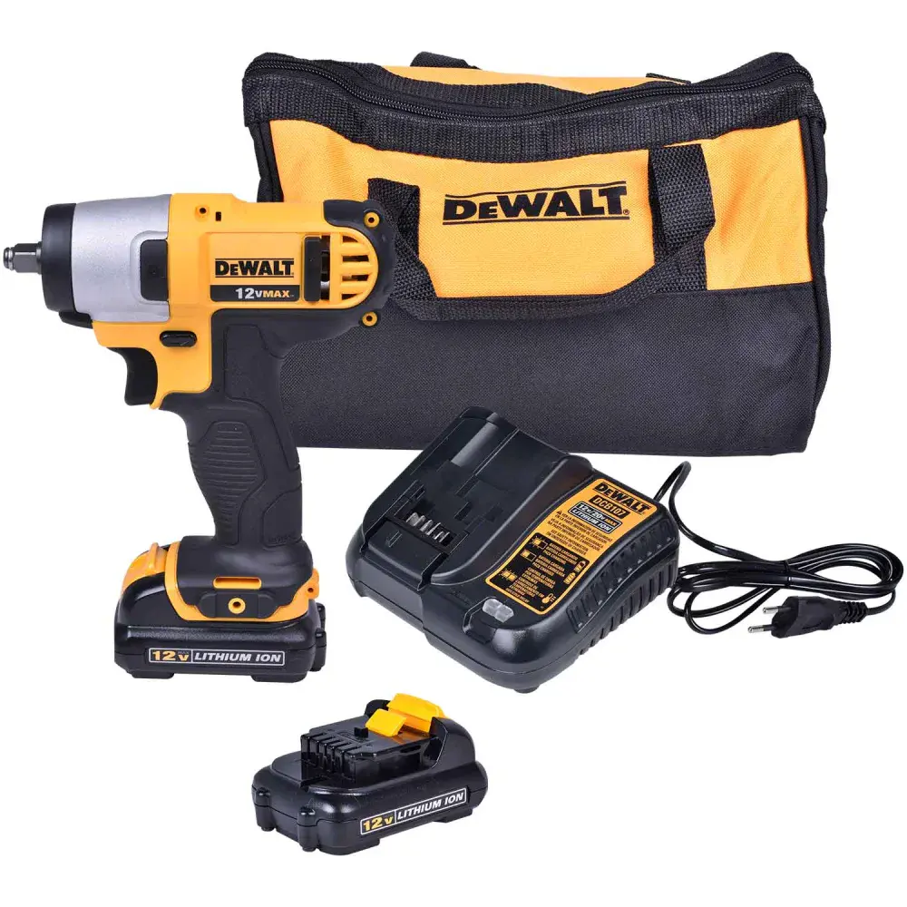 Chave de impacto à bateria 3/8 10MM com 220V da Dewalt — fotografia de referência