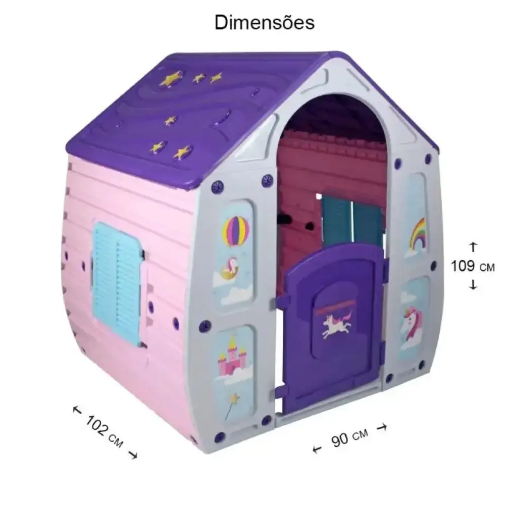 Casinha de brinquedo infantil unicórnio 560000 BEL — fotografia 5
