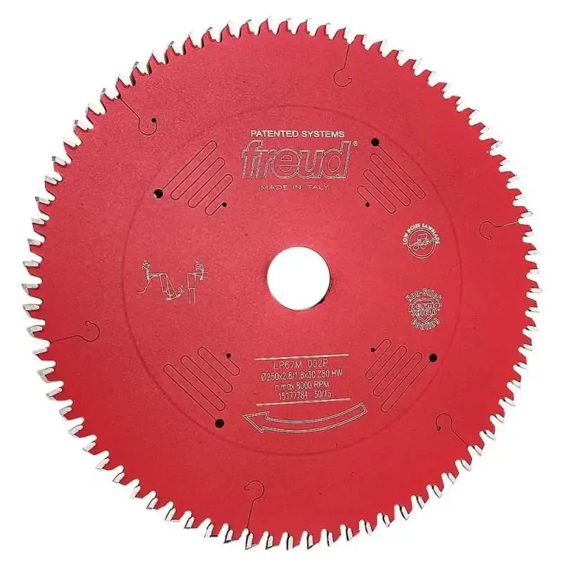 Disco serra circular 10 POL 250 MM 80D para MDF revestido LP67M-002 Freud — fotografia de referência