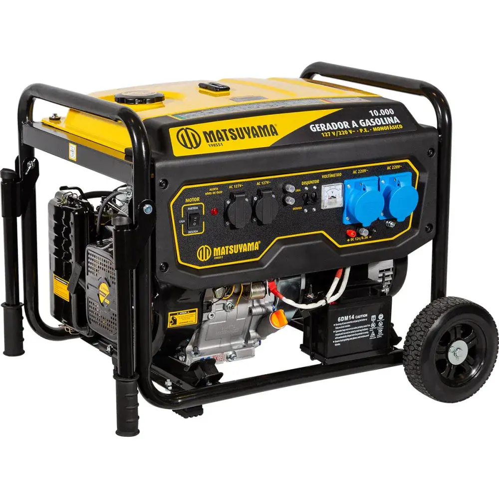 Gerador à gasolina 10000NG 460CC mono 127/220V Matsuyama