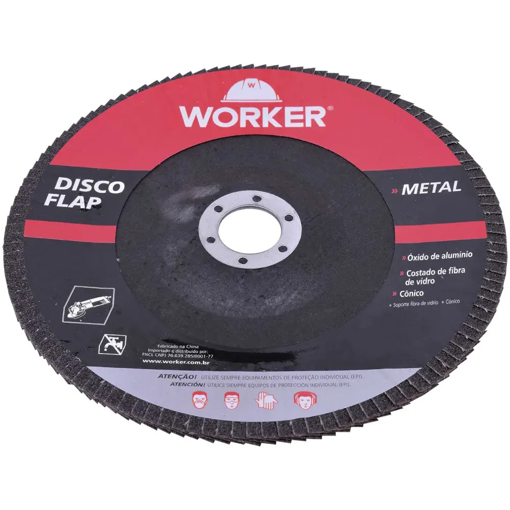 Disco flap reto G60 178 x 22,23MM metal Worker — fotografia 3