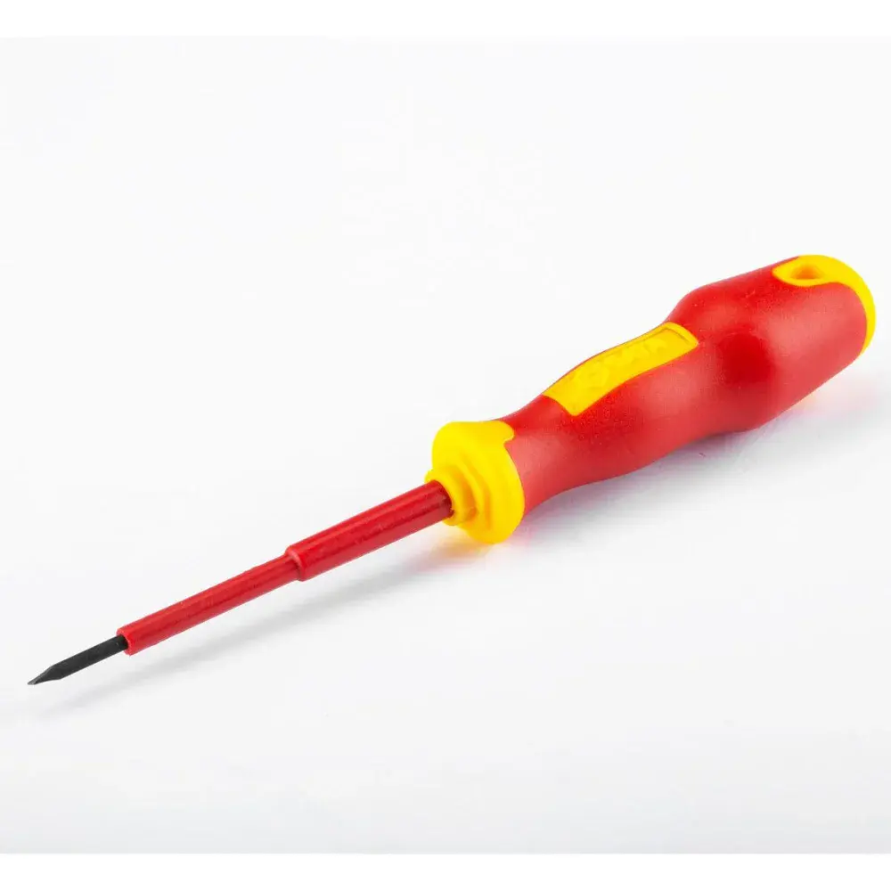 Chave de fenda isolada em vde em cromo vanádio 4X100MM Sata — fotografia 2
