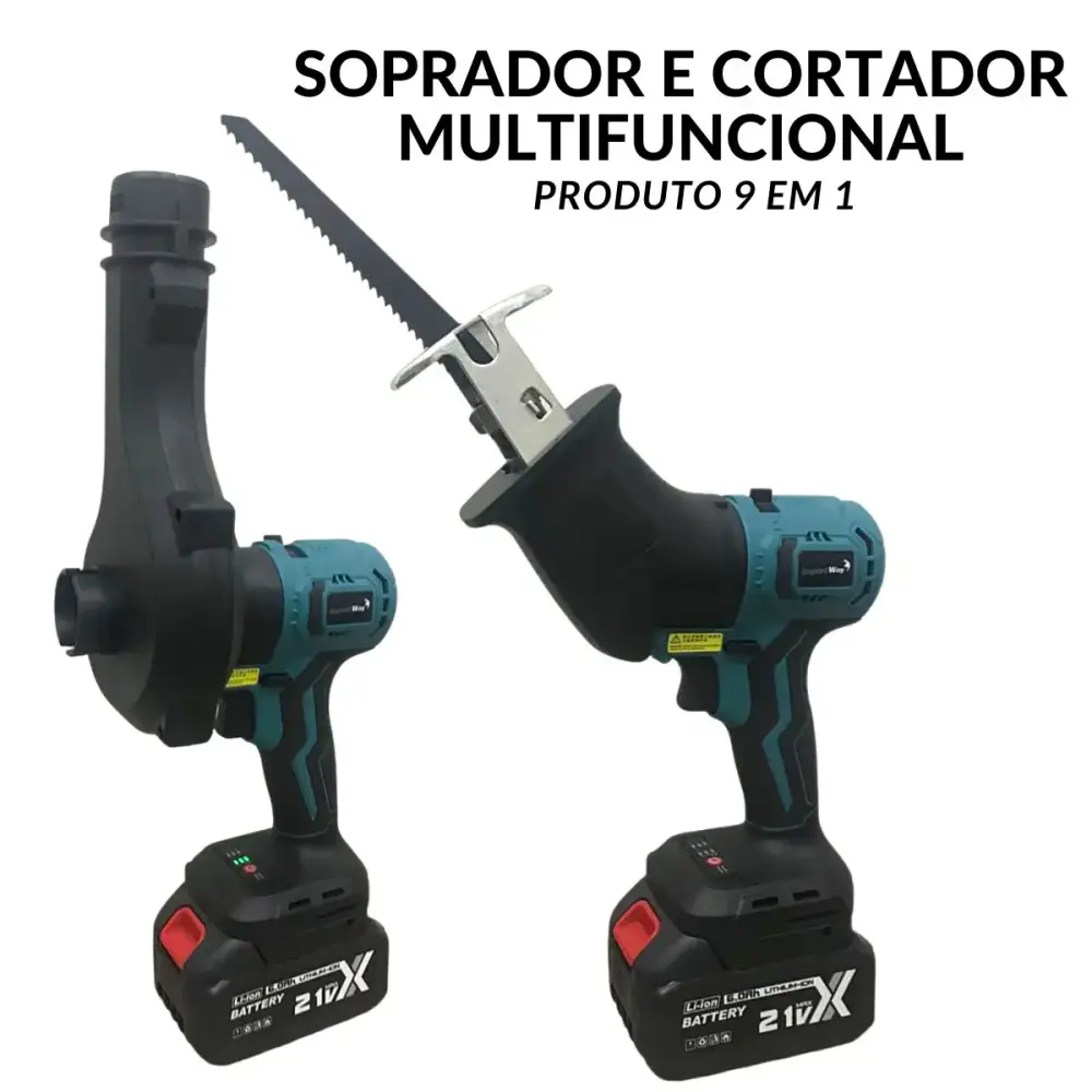 Furadeira a bateria 21V multifuncional 9 em 1 ImportWay — fotografia 5