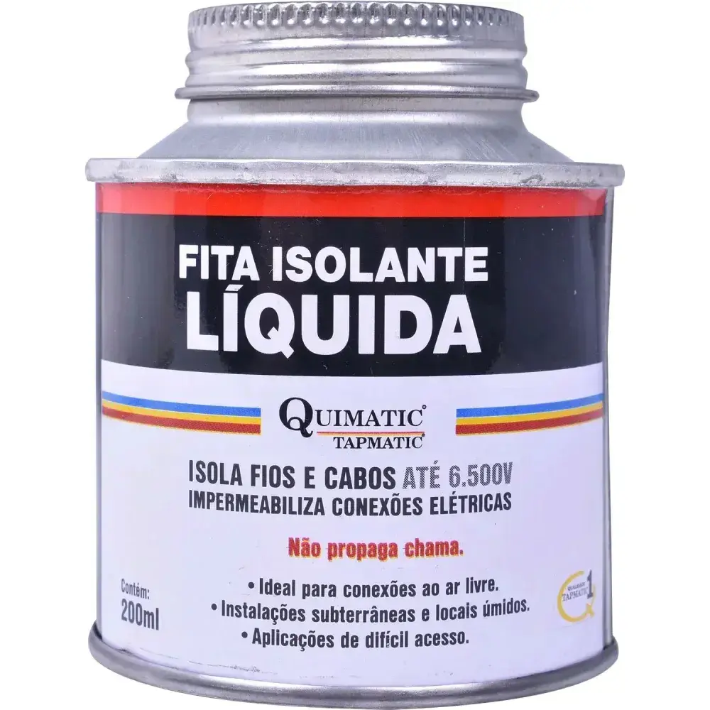 Fita isolante líquida - incolor - 200 ml - quimatic tapmatic — fotografia 6