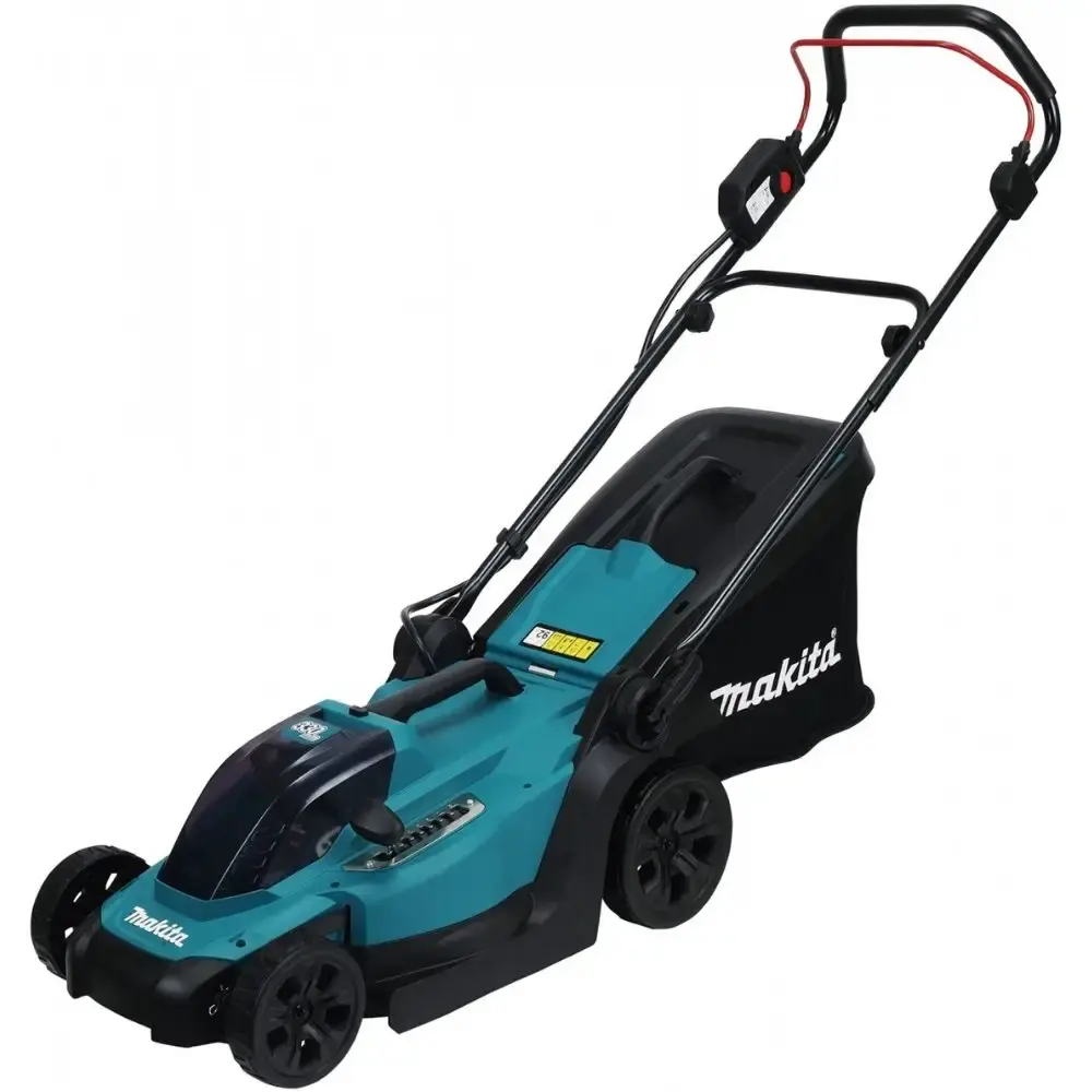 Cortador de grama 33CM com bateria 18V 5AH e carregador bivolt Makita — fotografia de referência