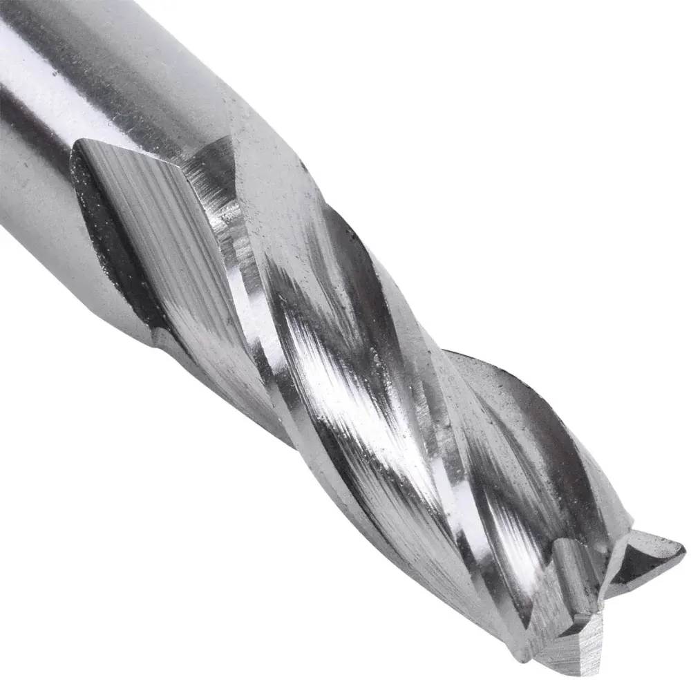 Fresa de topo reto aço rápido 5/16” haste 3/8” Worker — fotografia 5