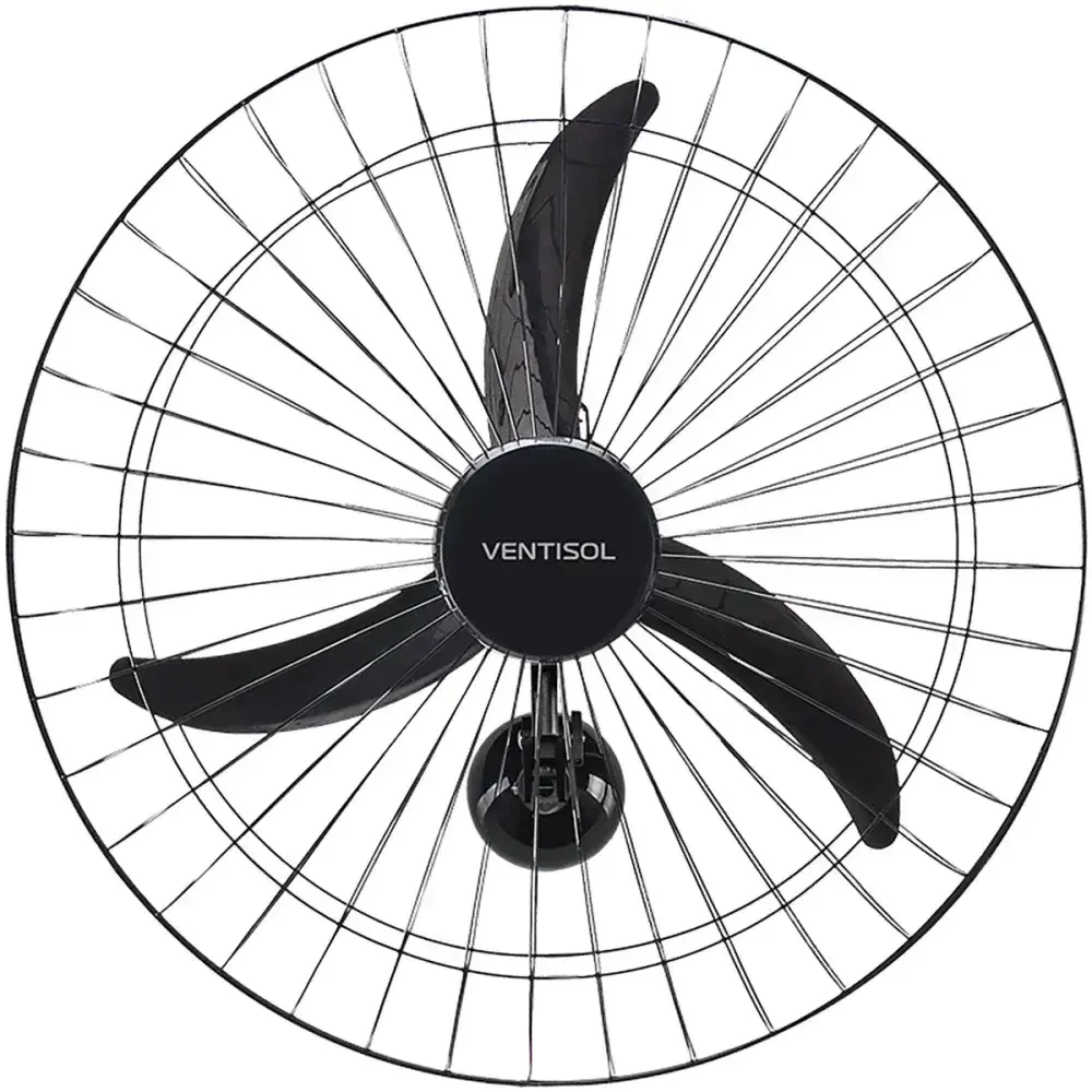 Ventilador de parede oscilante 60CM preto Ventisol — fotografia 6