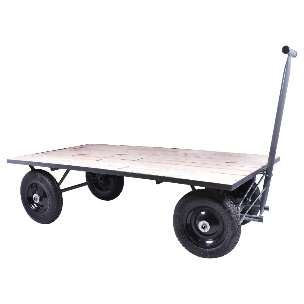Carrinho plataforma madeira 300 kg desmontável Bumafer — fotografia 3