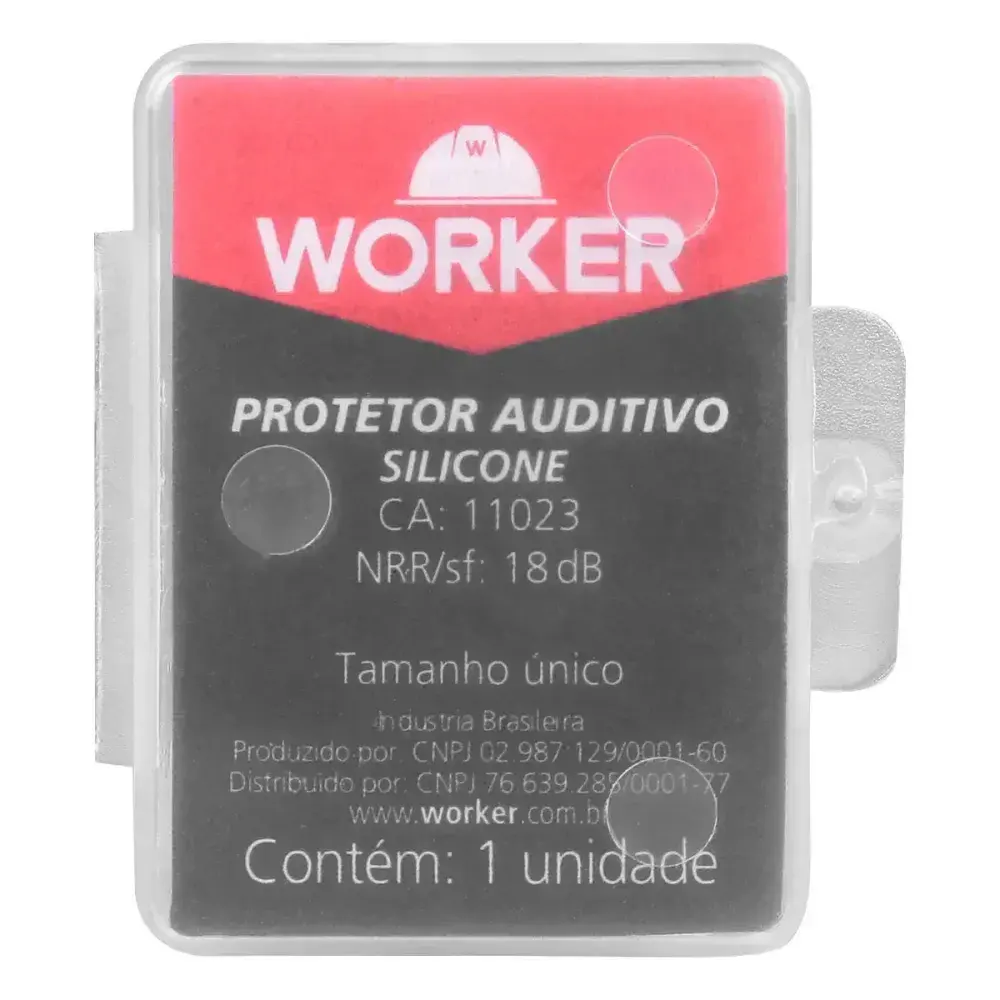 Protetor auricular em plugue copolímero 13DB Worker — fotografia 3