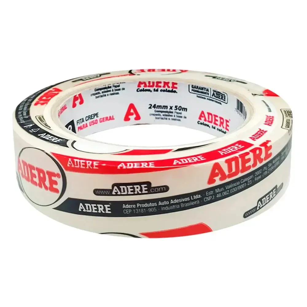 Fita crepe 423 uso geral 24MMX50M Adere — fotografia 3