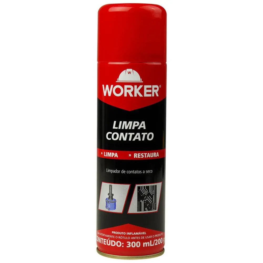 Limpador de contato a seco em spray 300ML Worker — fotografia 2