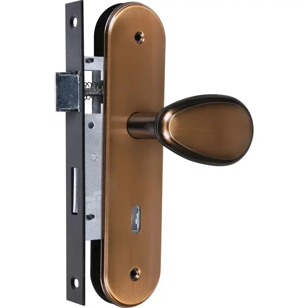 Fechadura interna bora golf antique brass 40MM Soprano — fotografia 7