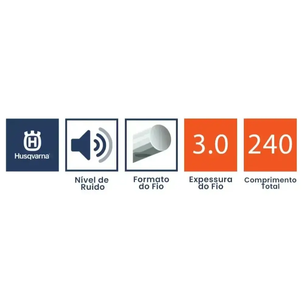 Fio de Nylon 3,0 MM x 240 Metros Whisper HUSQVARNA — fotografia 5