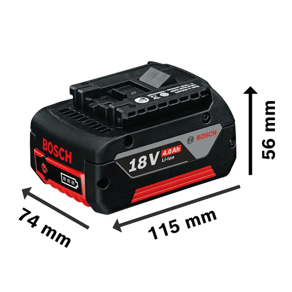 Kit de 2 baterias gba 18V 4AH e carregador gal 18V-40 bivolt Bosch — fotografia 8